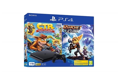 Consola Sony Ps4 Slim 1tb Black Crash Team Racing Ratchet Clank